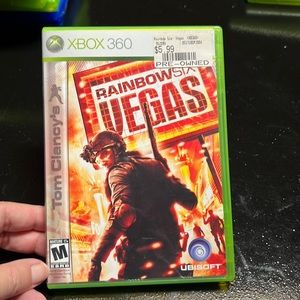 Two XBOX 360 games. Blazing Angels 2 and Rainbow Six Vegas